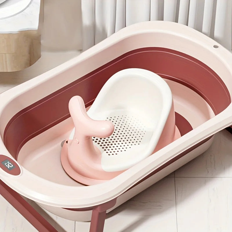 Aqua Cradle : la baignoire pliable pour bébé avec affichage de la température et design antidérapant